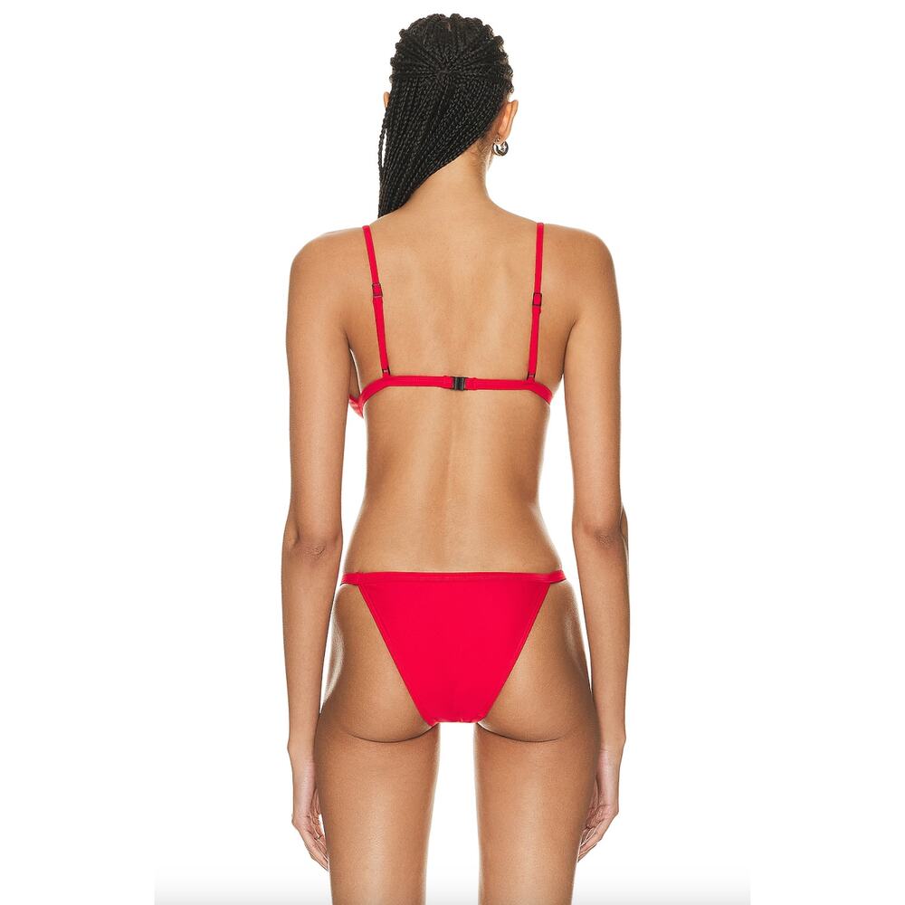 Matteau Swim PETITE Bikini Top - Red - Classic Triangle - Adjustable - C/D Cup - Picture 3 of 8
